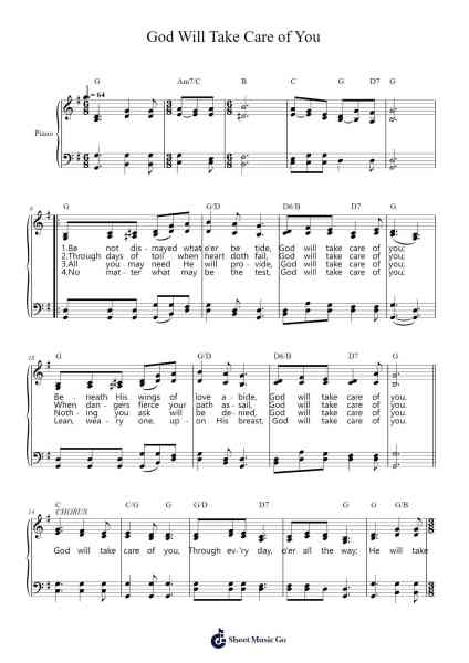 God Will Take Care of You Sheet Music by Walter S. Martin-Arr.Twainsel