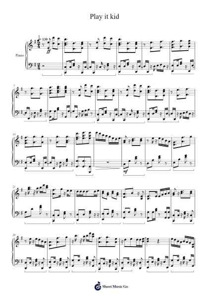 Play it kid Sheet Music by Matt-Arr.Mancher