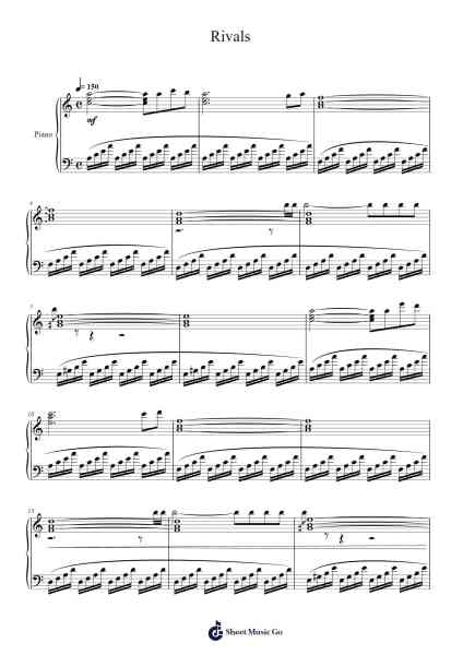 Rivals Sheet Music by Creo/Razan-Arr.Woomiah