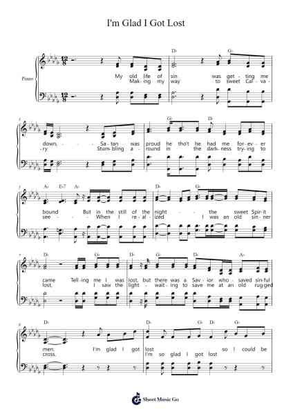 I'm Glad I Got Lost Sheet Music by Kyla Rowland-Arr.Beautle