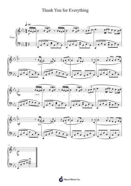 Thank You for Everything Sheet Music by Kevin Stokes-Arr.Norgiles
