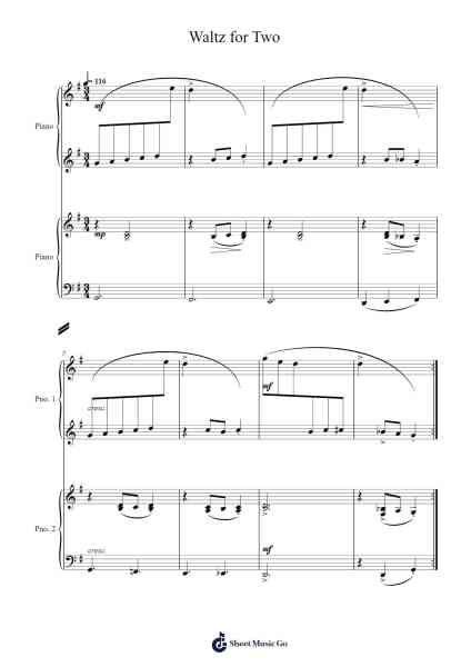 Waltz for Two Sheet Music by maccormic-Arr.Hifaithe Fojames