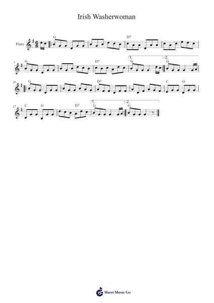 Irish Washerwoman Sheet Music by Misc Traditional-Arr.Leostone Swinclaude