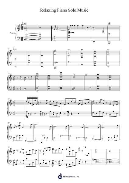 Relaxing Piano Solo Music Sheet Music by Hewman Ivesboyd-Arr.Guntrine