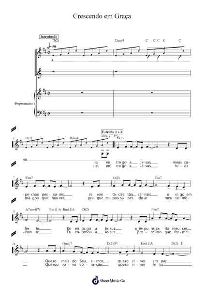 Crescendo em Graça Sheet Music by Jader D Santos-Arr.Greydre Keithburne