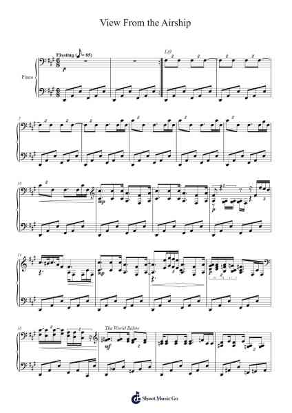 View From the Airship Sheet Music by Jason Olshan-Arr.Boycegold