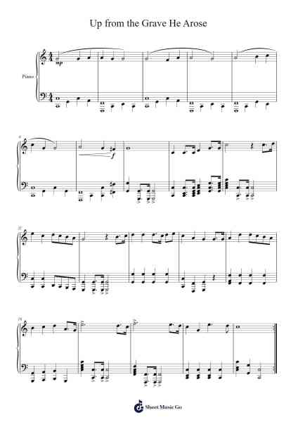 Up from the Grave He Arose Sheet Music by Robert Lowry-Arr.Oryet Zosoll
