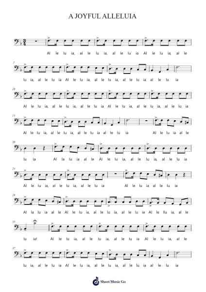 A JOYFUL ALLELUIA Sheet Music by Gordon Yeung-Arr.Hawat