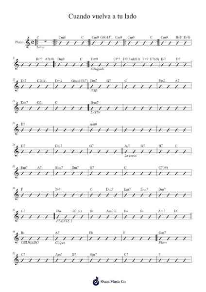 Cuando vuelva a tu lado Sheet Music by Luis Miguel-Arr.Bercob