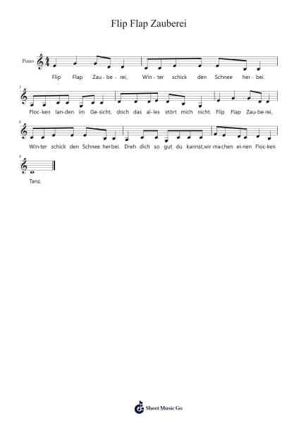 Flip Flap Zauberei Sheet Music by Diaharte-Arr.Dilpont Trollsper