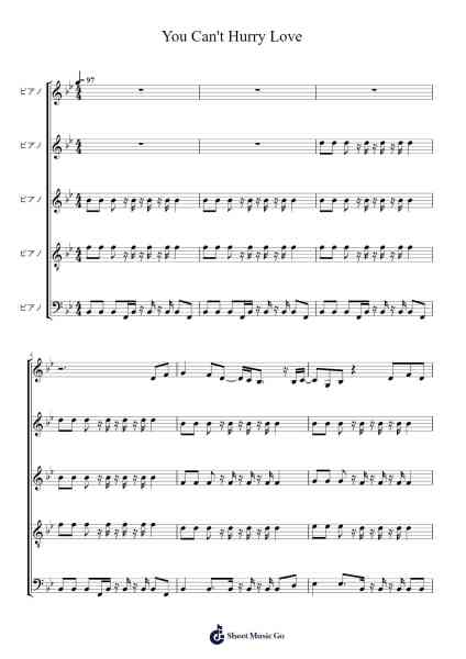 You Can't Hurry Love Sheet Music by The Supremes-Arr.Jefgiles Greren