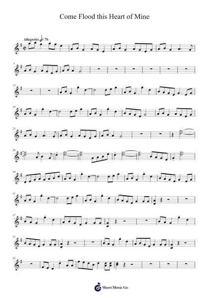 Come Flood this Heart of Mine Sheet Music by David Lantz III/Susan Bentall Boersma-Arr.Yeapont Trecob