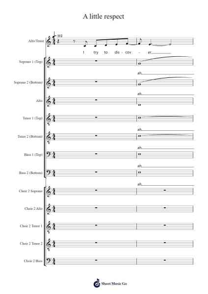 A little respect Sheet Music by -Arr.Vefrank Graseph