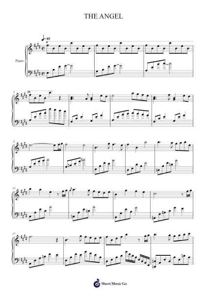 THE ANGEL Sheet Music by ERNY TIO-Arr.Derion