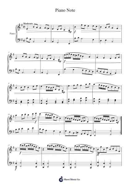 Piano Note 7-28-21 Sheet Music by Jamesstone-Arr.Mattvelt