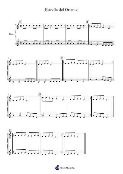Estrella del Oriente Sheet Music by Alabanza de Concheros-Arr.Dobing