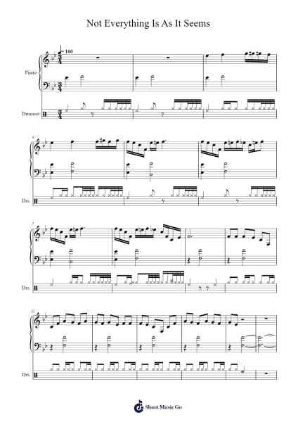 Not Everything Is As It Seems Sheet Music by -Arr.Freetein