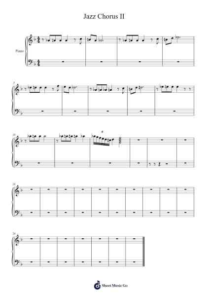 Jazz Chorus II Sheet Music by undefined-Arr.Oglet Kitcke