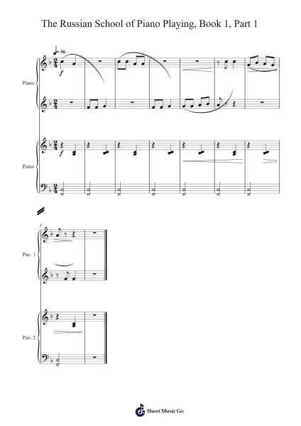 The Russian School of Piano Playing, Book 1, Part 1 Sheet Music by The Russian School of Piano Playing, Book 1, Part 1-Arr.Priestvy