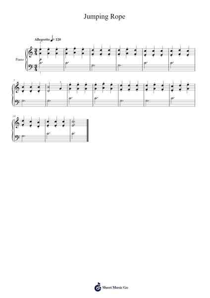 Jumping Rope Sheet Music by Carl Czerny-Arr.Stilris Babty