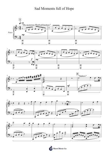 Sad Moments full of Hope Sheet Music by Stefan Weidner-Arr.Grifgins