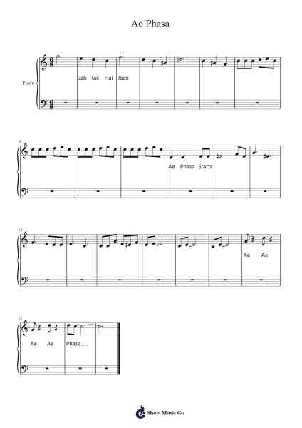 Ae Phasa Sheet Music by Lilrald-Arr.Juliet