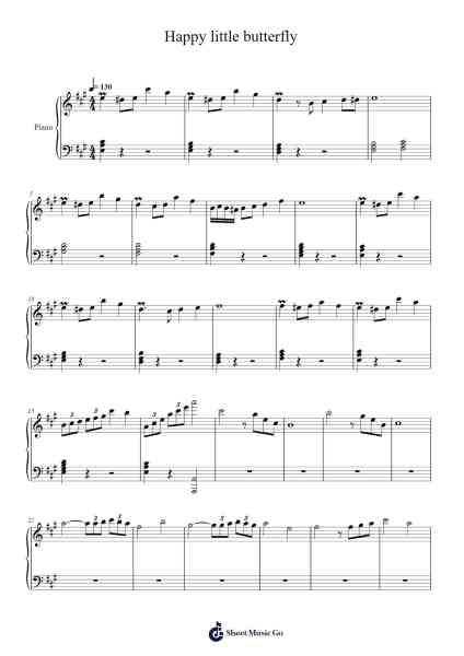 Happy little butterfly 樂譜由 Surfield - 編曲 Montbrook