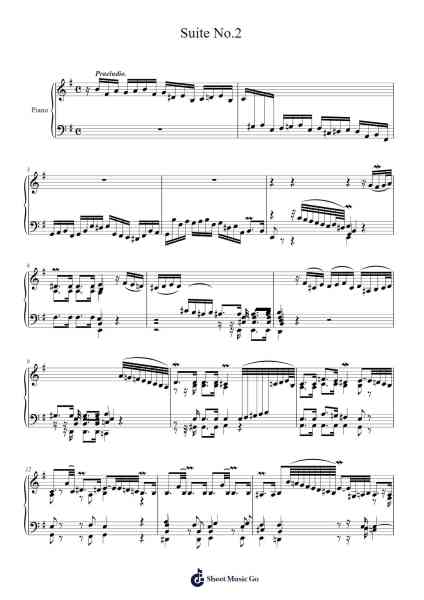 Suite No. 2 in B Minor, BWV 1067 Sheet Music by Johann Sebastian Bach-Arr.Cyncer Raeh