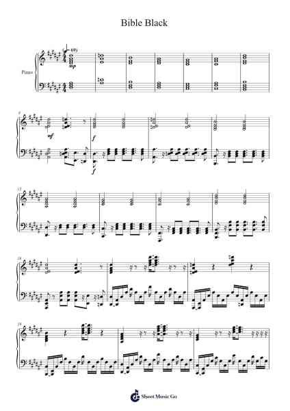 Bible Black Sheet Music by Youngcoln-Arr.Viriah