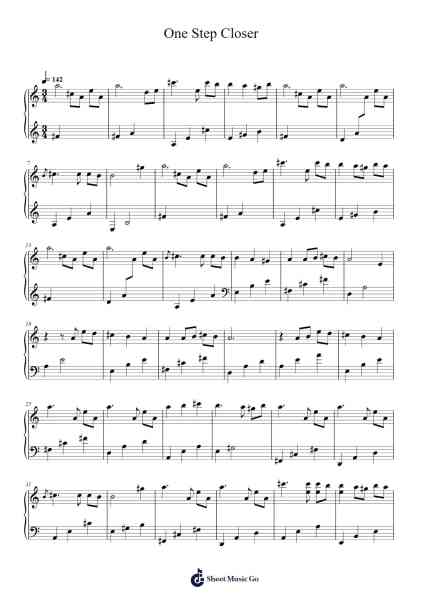 One Step Closer Sheet Music by Aakash Gandhi-Arr.Earlharine