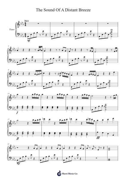 The Sound Of A Distant Breeze Sheet Music by Dustin Stamp-Arr.Blanes Poyale