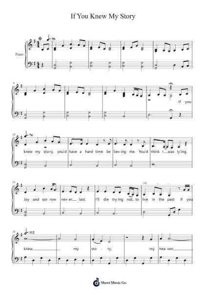If You Knew My Story Sheet Music by Steve Martin/Edie Brickell-Arr.Huce Earlville