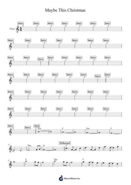 Maybe This Christmas Sheet Music by Ron Sexsmith-Arr.Campvis