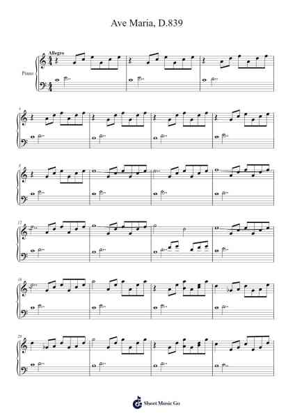 Ave Maria, D.839 Sheet Music by Franz Schubert-Arr.Fosil Johnlind