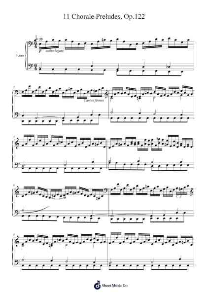 11 Chorale Preludes, Op. 122 Sheet Music by Johannes Brahms-Arr.Kingrell