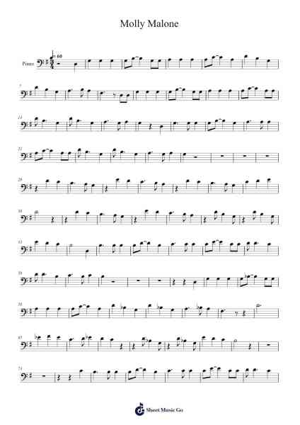 Molly Malone Sheet Music by Lee R Kesselman-Arr.Cisgrey