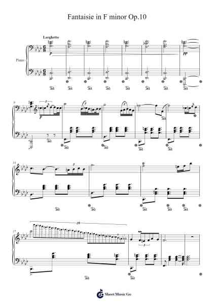 Fantaisie in F minor, Op. 10 Sheet Music by Trayy Turner-Arr.Ogreen Belker