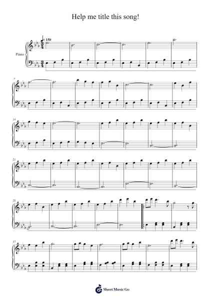 Help me title this song! Sheet Music by kingdcl-Arr.Fieldbing