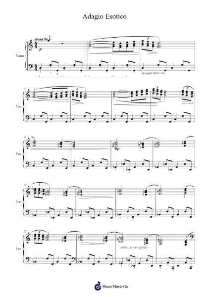 Adagio Esotico Sheet Music by William Gillock-Arr.Mauddam Linddice