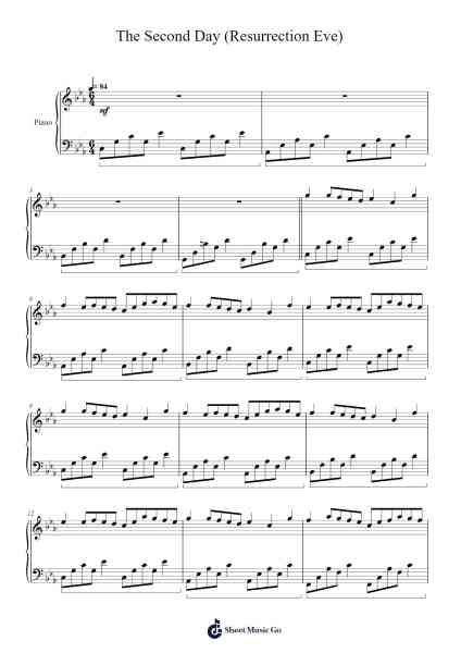 The Second Day (Resurrection Eve) Sheet Music by Mark Krueger-Arr.Cherlian Zimreed