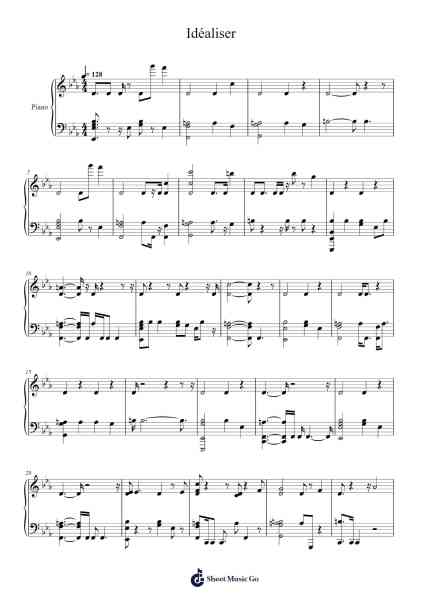 Idéaliser Sheet Music by Alizée-Arr.Vanlett Hudrey