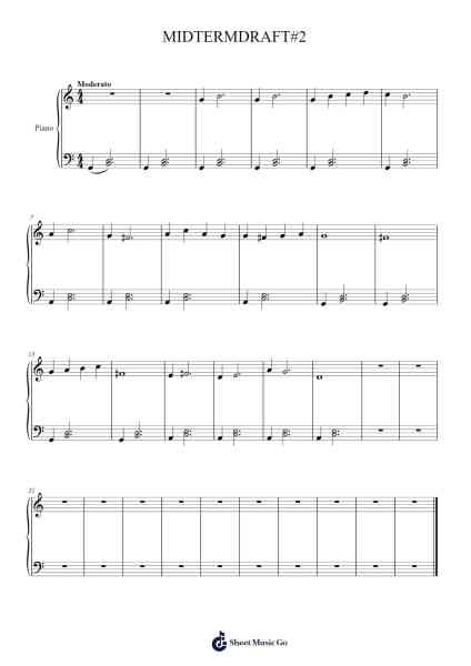 MIDTERMDRAFT#2 Sheet Music by Galses-Arr.Gadam
