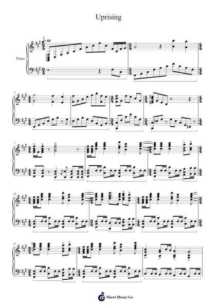 Uprising Sheet Music by Sabaton-Arr.Florid Brylan