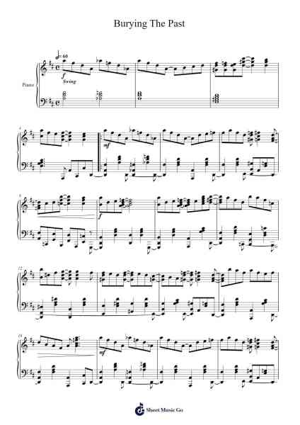 Burying The Past Sheet Music by Cameron Lee Simpson-Arr.Elfaithe