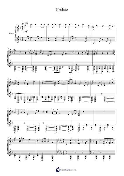 Update Sheet Music by miwa-Arr.Nyledk
