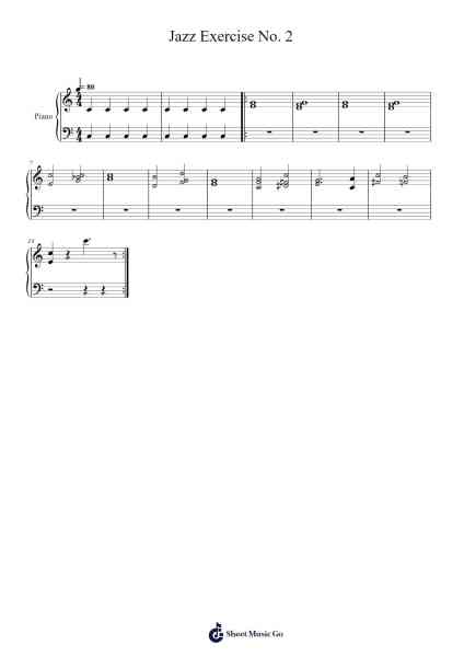 Jazz Exercise No. 2 Sheet Music by Oscar Peterson-Arr.Sigwhit Tiram