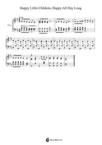 Happy Little Children 樂譜由 Isaac Watts - 編曲 Hubpir
