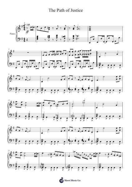 The Path of Justice Sheet Music by Deniz Akbulut-Arr.Boothron