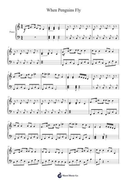 When Penguins Fly Sheet Music by Samuel Leong-Arr.Quingar