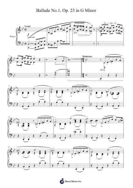Ballade No. 1 in G Minor, Op. 23 Sheet Music by Frédéric Chopin-Arr.Debleign Jeston
